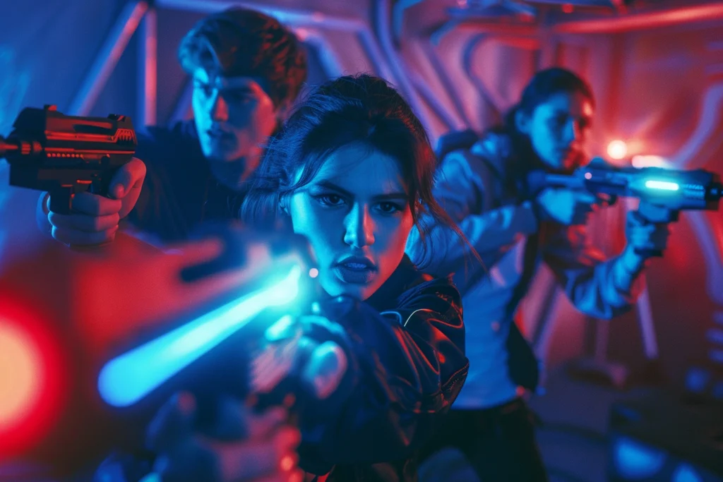 partie de Laser game
