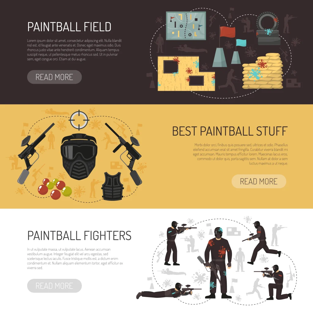 Déroulement d'une partie de paintball