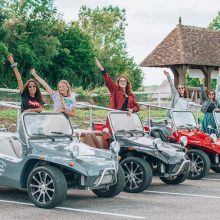evf evg en buggy vintage à deauville
